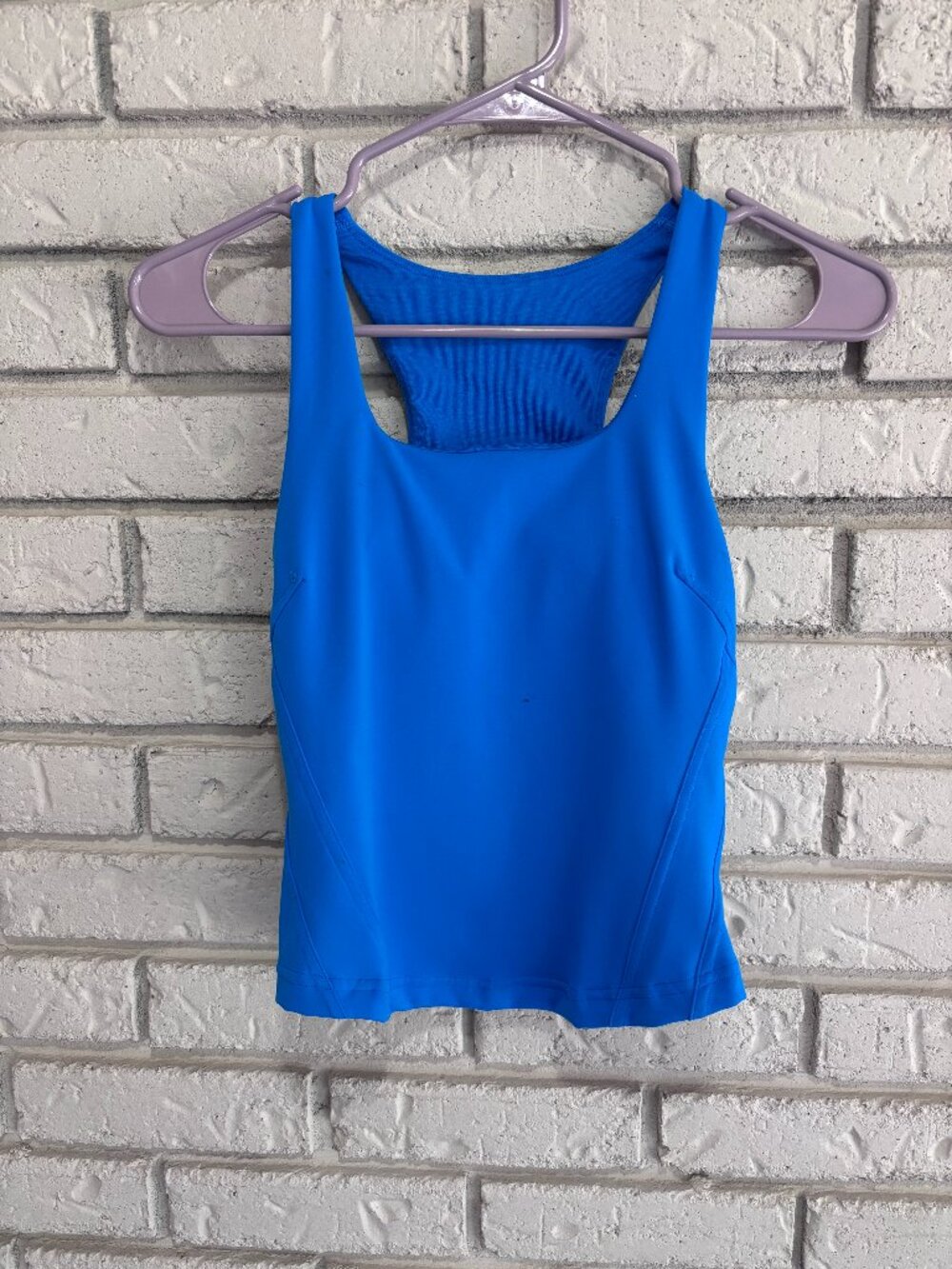 LULULEMON InStill Tank Top w/ Shelf Bra Luxtreme Poolside Blue Women’s 0 *Desc.